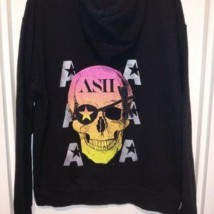 Skull Skateboarder Independent Trading Company Hoodie Black Size: Medium